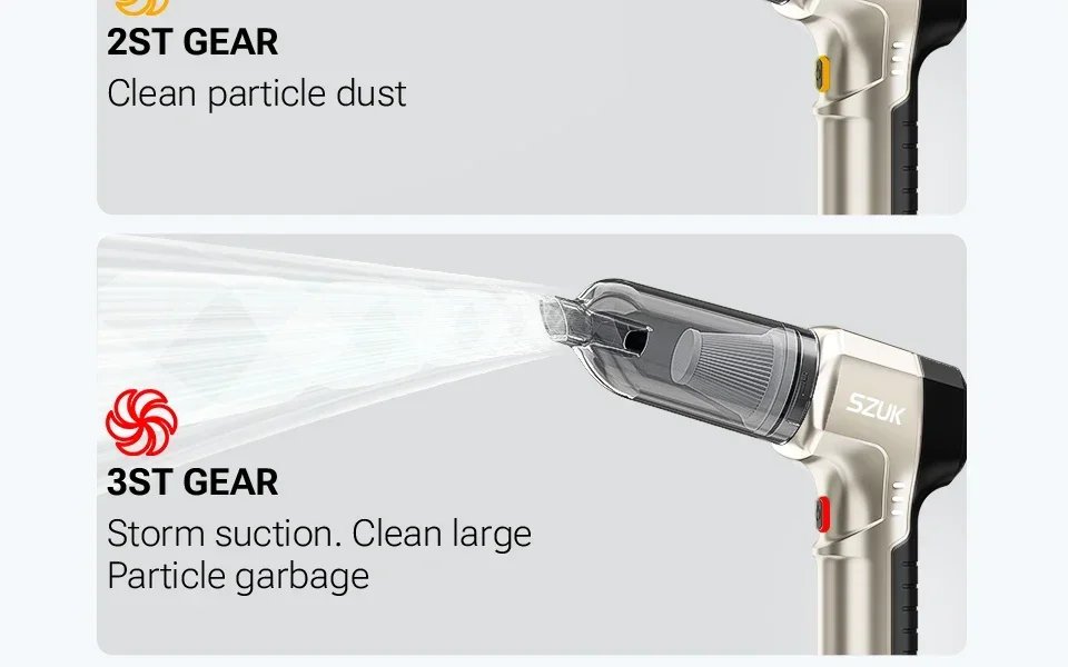 Car Vacuum Cleaner Strong Suction Cordless Wireless Cleaner Portable HandHeld Vacuum Cleaner Cleaning Machine