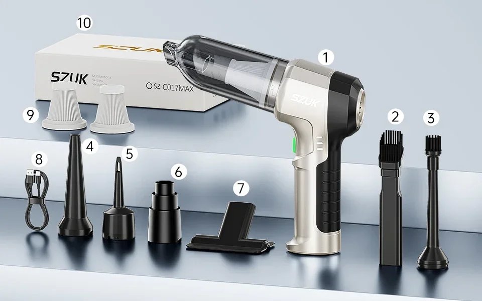 Car Vacuum Cleaner Strong Suction Cordless Wireless Cleaner Portable HandHeld Vacuum Cleaner Cleaning Machine