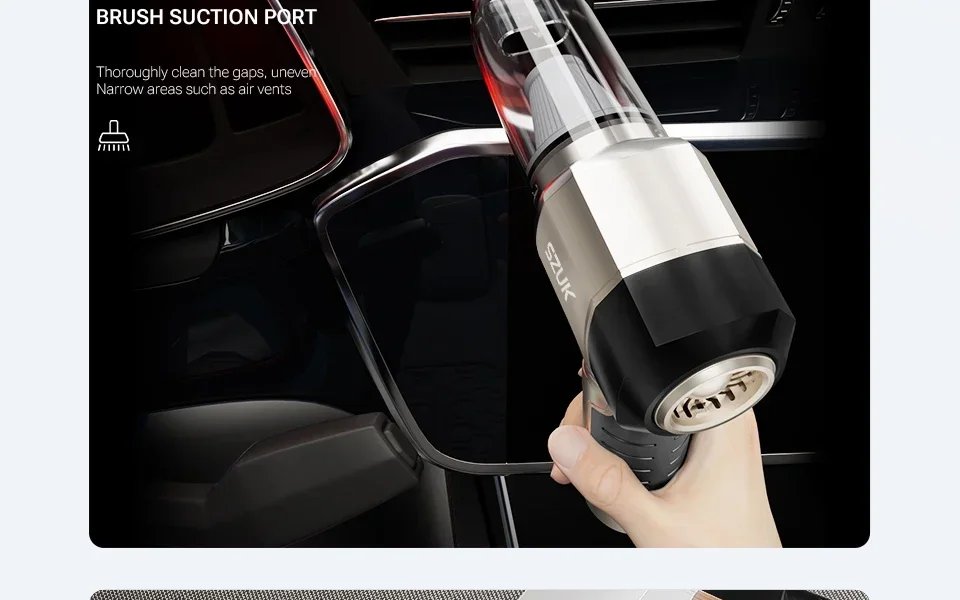 Car Vacuum Cleaner Strong Suction Cordless Wireless Cleaner Portable HandHeld Vacuum Cleaner Cleaning Machine