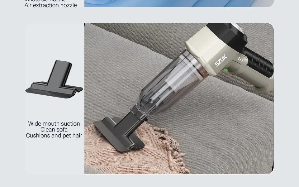 Car Vacuum Cleaner Strong Suction Cordless Wireless Cleaner Portable HandHeld Vacuum Cleaner Cleaning Machine