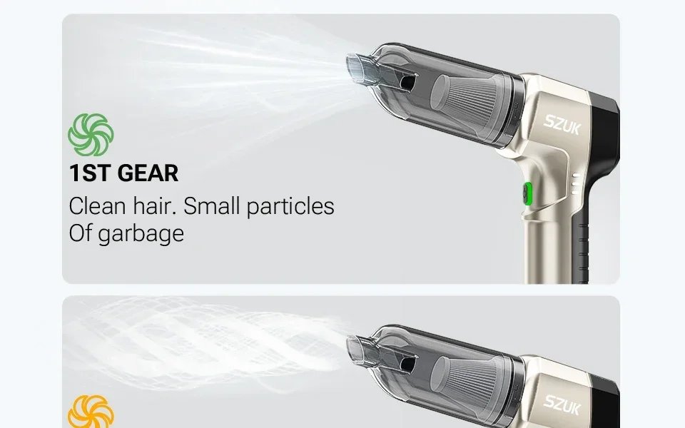 Car Vacuum Cleaner Strong Suction Cordless Wireless Cleaner Portable HandHeld Vacuum Cleaner Cleaning Machine