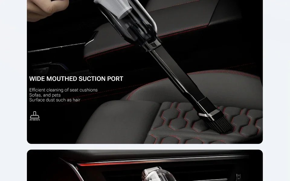 Car Vacuum Cleaner Strong Suction Cordless Wireless Cleaner Portable HandHeld Vacuum Cleaner Cleaning Machine