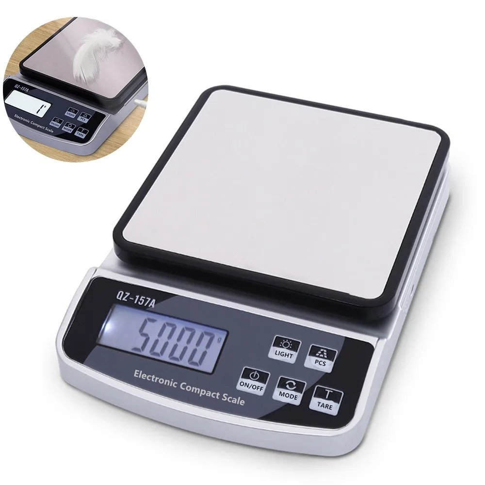 10KG/5KG/3KG Electronic Scale USB Charge Precision Kitchen Balance Food Scale Household Coffee Scale Smart Digital Baking Scale