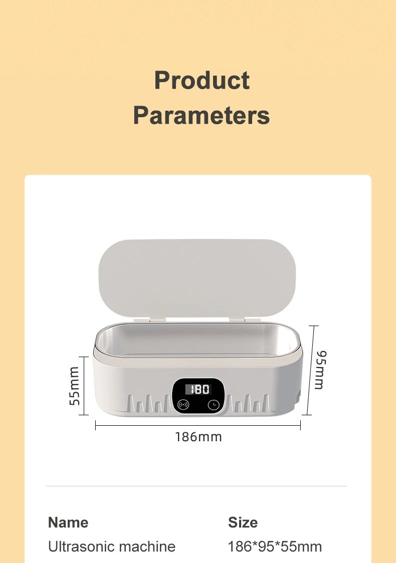 High Frequency Vibration Ultrasound Washing Machine For Glasses Jewelry 400ML Ultrasonic Cleaner Dental Ultra Sonic Bath 47kHz