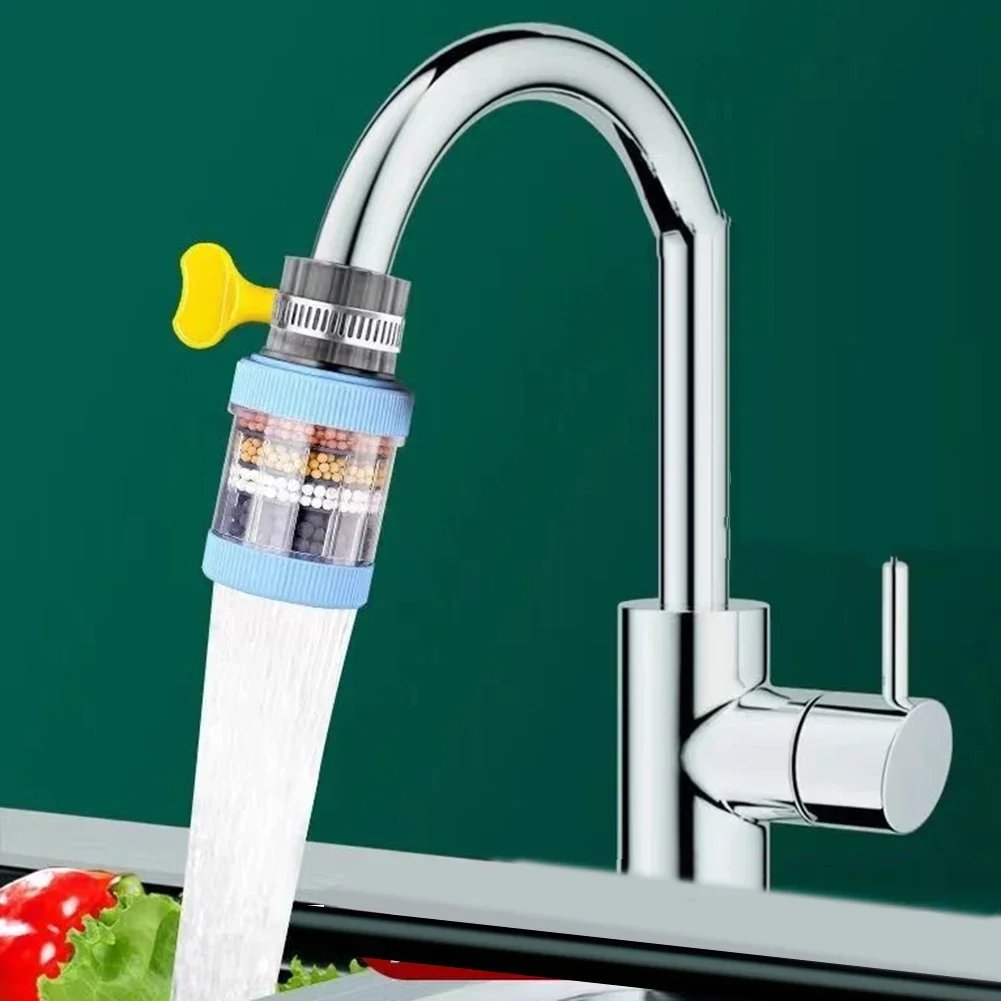 6 Layers Universal Kitchen Faucet Purifier Tap Filter Water Saving Bubbler Activated Carbon Filtration Shower Head Nozzle Filter