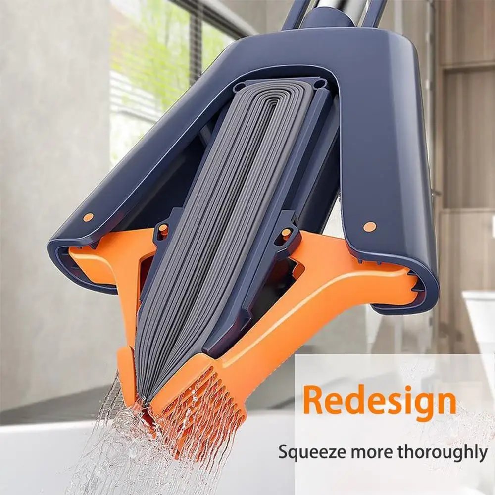 Floor Roller Mop PVA Sponge Floor Squeeze Mop For Cleaning Efficient Cleaning Absorbent Sponge Mop For Hardwood Tile Marble