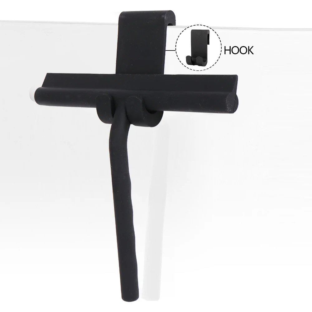 Shower Squeegee Glass Wiper Scraper With Silicone Holder Shower Squeegee Cleaner Bathroom Mirror Wiper Scraper Glass Cleaning