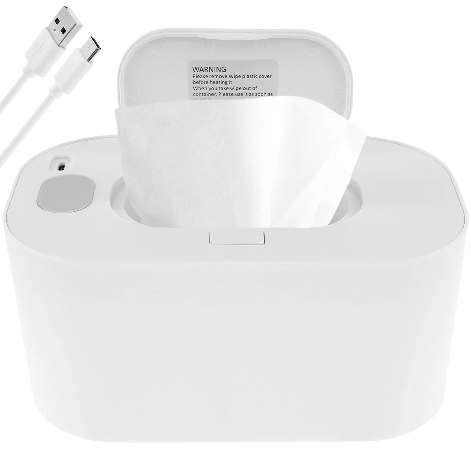 Baby Wipe Warmer Keeps Wipes USB 3 Adjustable Temperature Portable Heating Diaper Wipe Dispenser Baby Wipe Warmer Keeps Wipes USB 3 Adjustable Temperature Portable Heating Diaper Wipe Dispenser