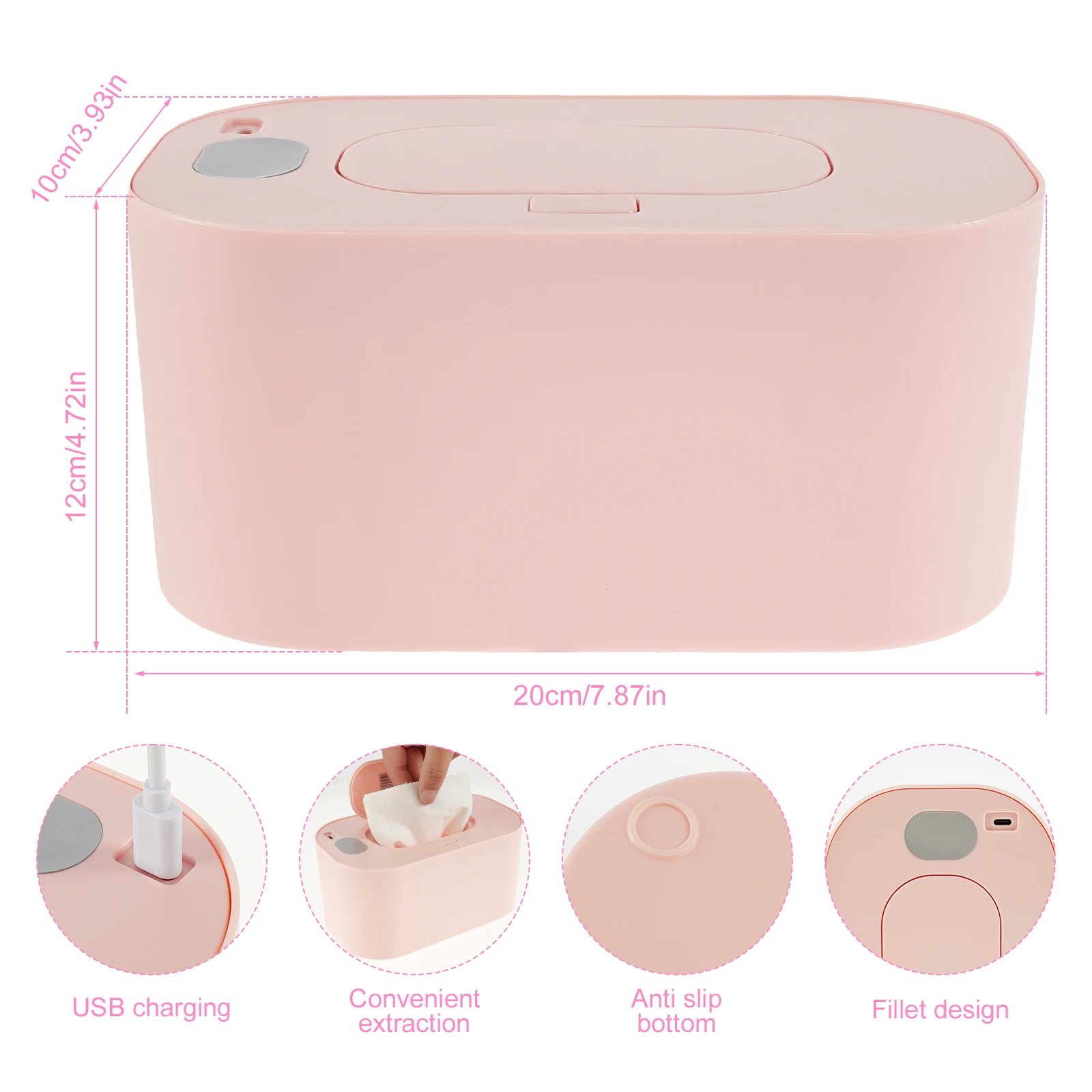 Baby Wipe Warmer Keeps Wipes USB 3 Adjustable Temperature Portable Heating Diaper Wipe Dispenser Baby Wipe Warmer Keeps Wipes USB 3 Adjustable Temperature Portable Heating Diaper Wipe Dispenser