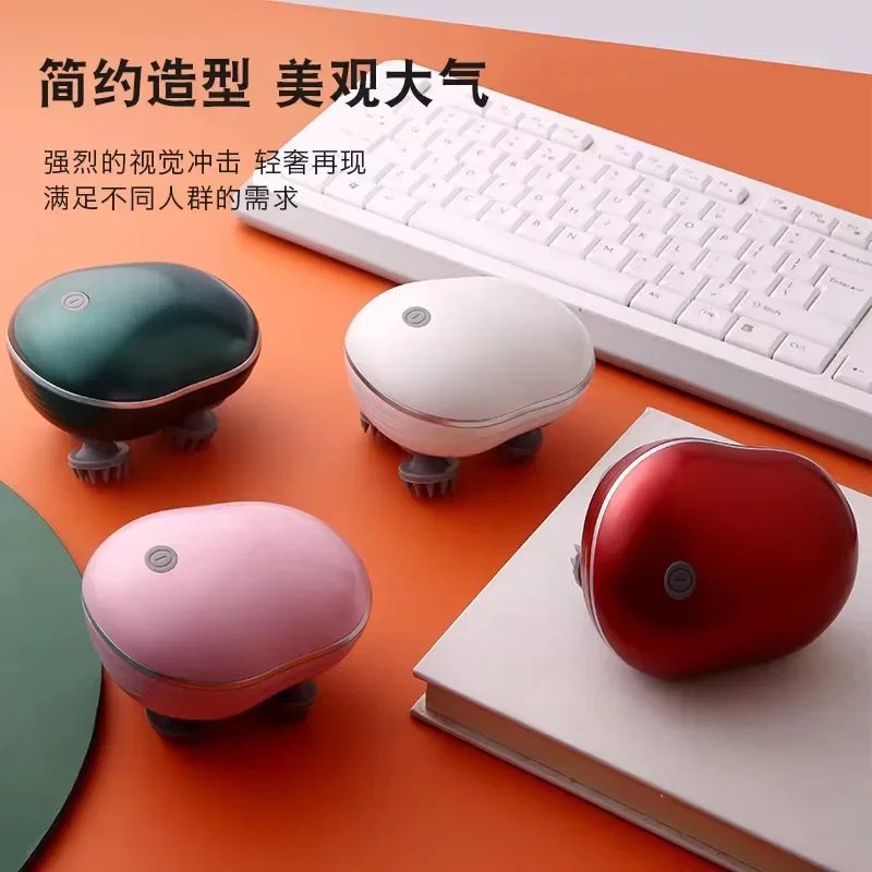 Electric Scalp Head Massager Red Light Therapy Antistress Relax Body Massage Remove Muscle Tension Tiredness Massageador Tool