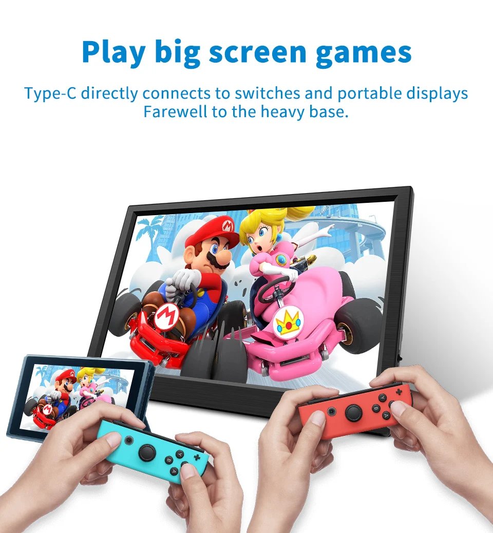 Portable Monitor HDMI-Compatible Laptop second screen 11.6 Inch Gaming Extended Display For Switch/PS4/Xbox/Raspberry Pi Portable Monitor HDMI-Compatible Laptop second screen 11.6 Inch Gaming Extended Display For Switch/PS4/Xbox/Raspberry Pi